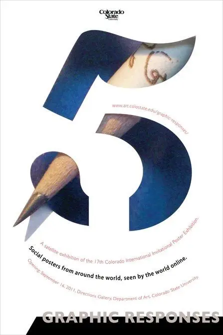 Graphic Responses — Colorado State University exhibition poster (2011)