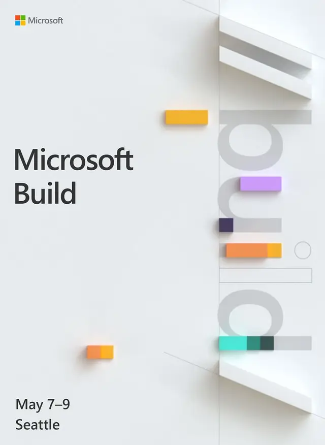 Microsoft Build event poster — May 7–9, Seattle