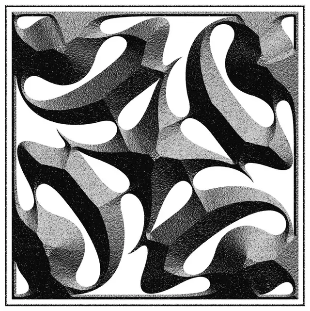 Monochrome Organic Ribbons with Stipple Shading