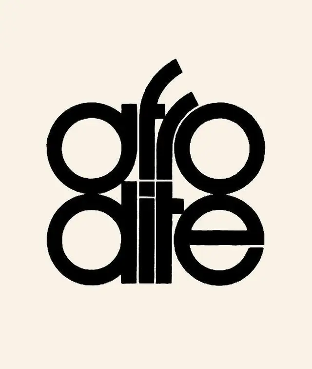 Bold geometric stacked wordmark on cream background