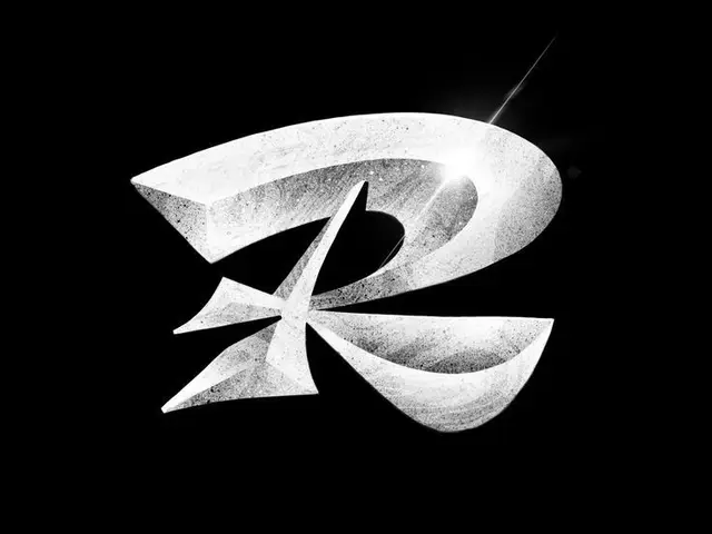 Monochrome 3D Letter R with Metallic Texture