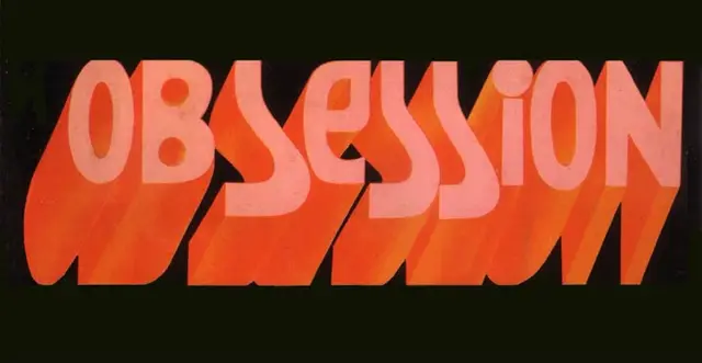 OBSESSION — Retro 3D Typographic Poster