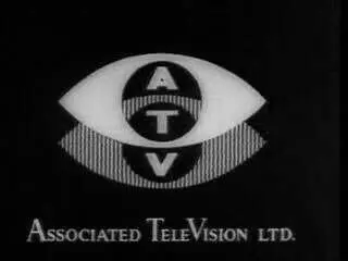 ATV eye emblem and wordmark — Associated TeleVision Ltd. black-and-white ident