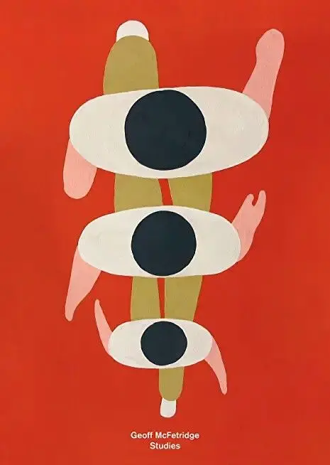 Geoff McFetridge — Studies (red poster with stacked ovals)