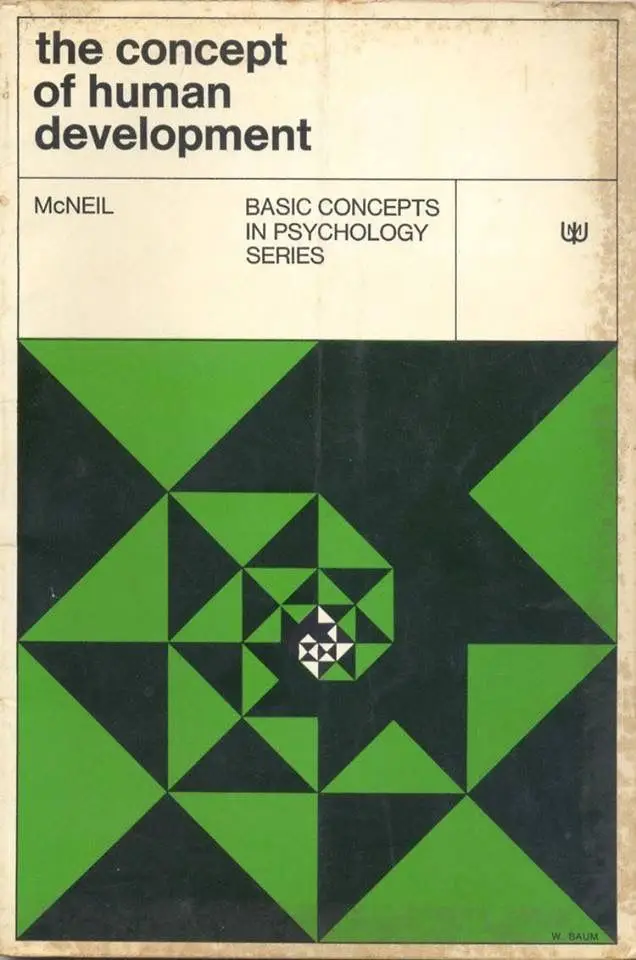 The Concept of Human Development — vintage book cover (Basic Concepts in Psychology Series