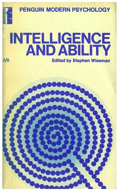 Intelligence and Ability — Penguin Modern Psychology (vintage paperback cover)