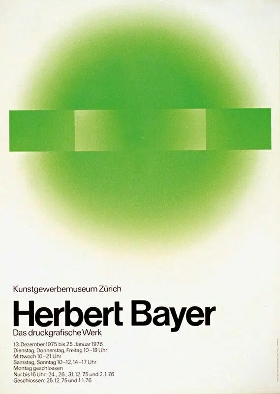 Herbert Bayer — Das druckgrafische Werk (Kunstgewerbemuseum Zürich, 1975)