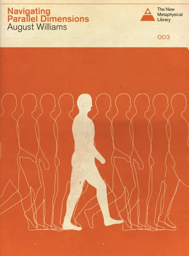 Navigating Parallel Dimensions — retro book cover