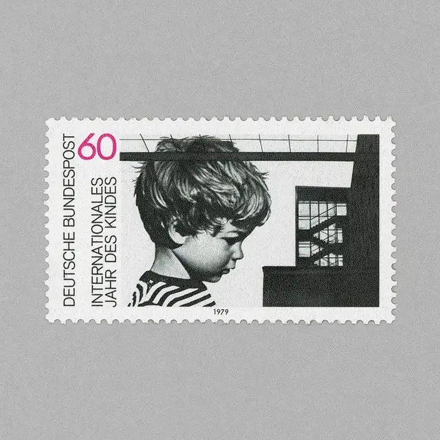Deutsche Bundespost 1979 'Internationales Jahr des Kindes' 60 Pfennig stamp