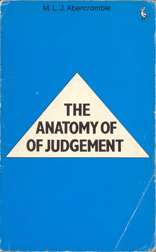 M. L. J. Abercrombie — The Anatomy of Judgement (vintage Penguin paperback)