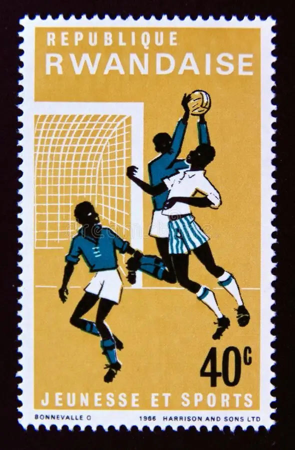 1966 Rwanda postage stamp — "Jeunesse et Sports" (40c)