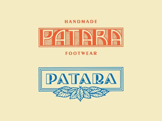 Two vintage PATARA footwear logo concepts (handmade)
