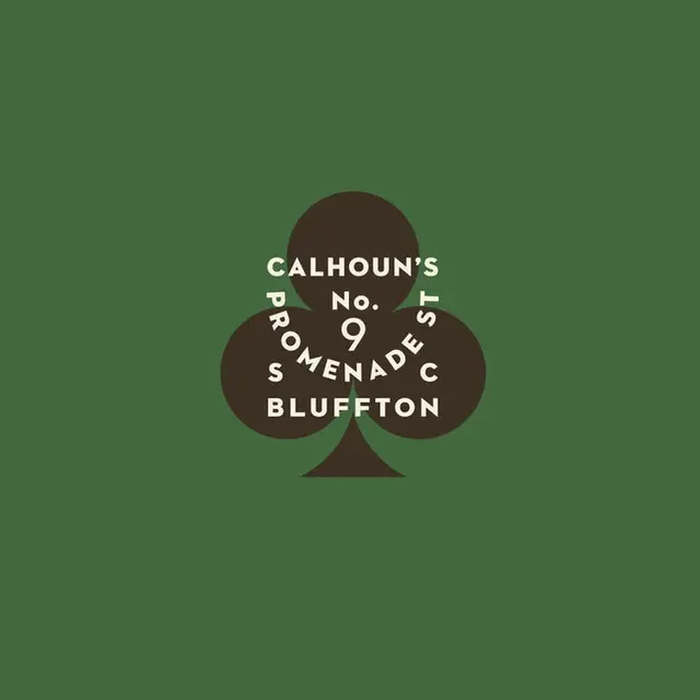 Calhoun's No. 9 club-symbol badge logo on forest green background