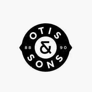 OTIS & SONS black circular badge logo