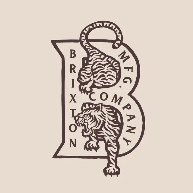 Brixton MFG. Company vintage tiger 'B' logo