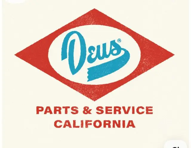 Deus Parts & Service — Retro Diamond Badge Logo (California)