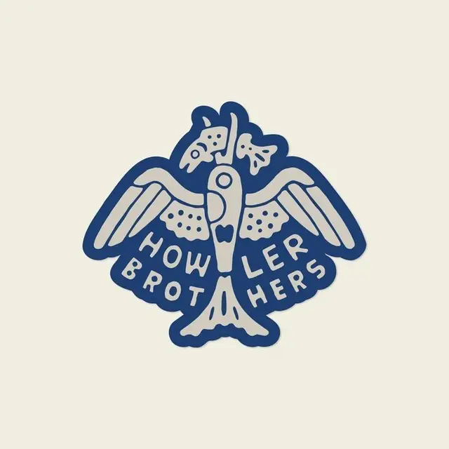 Howler Brothers navy bird badge emblem