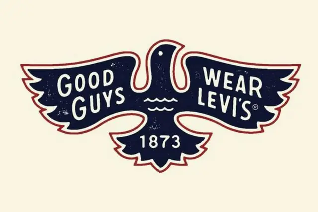 Levi's vintage eagle badge — "Good Guys Wear Levi's" (1873)