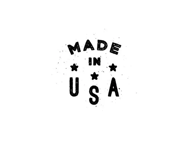 Distressed 'MADE IN USA' rubber-stamp style mark