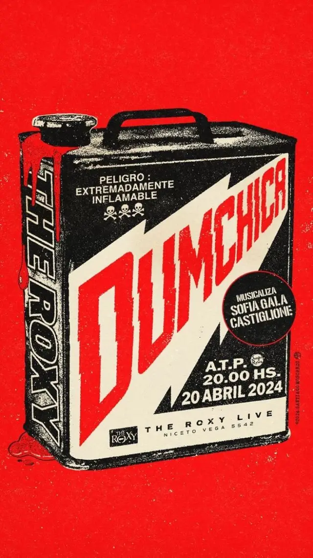 DUMCHICA — The Roxy concert poster (20 Abril 2024)