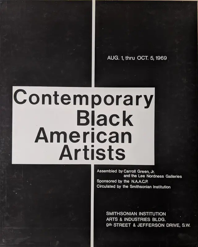 Contemporary Black American Artists — Smithsonian exhibition poster (1969)