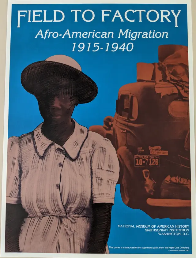 Field to Factory — Afro‑American Migration 1915–1940 (Smithsonian poster)
