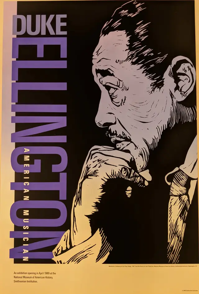 Duke Ellington — Smithsonian exhibition poster (1989)