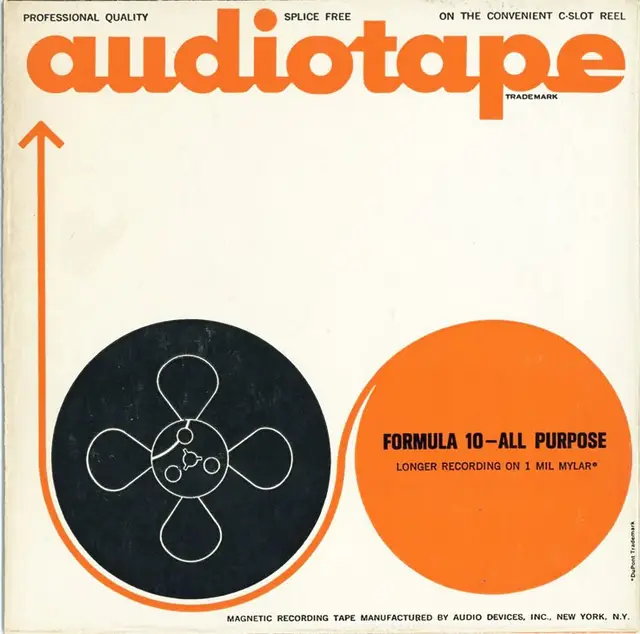 Vintage audiotape sleeve — Formula 10 all-purpose magnetic tape