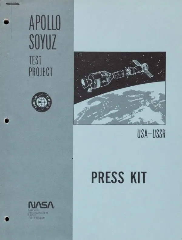 Apollo–Soyuz Test Project — NASA Press Kit Cover (vintage)