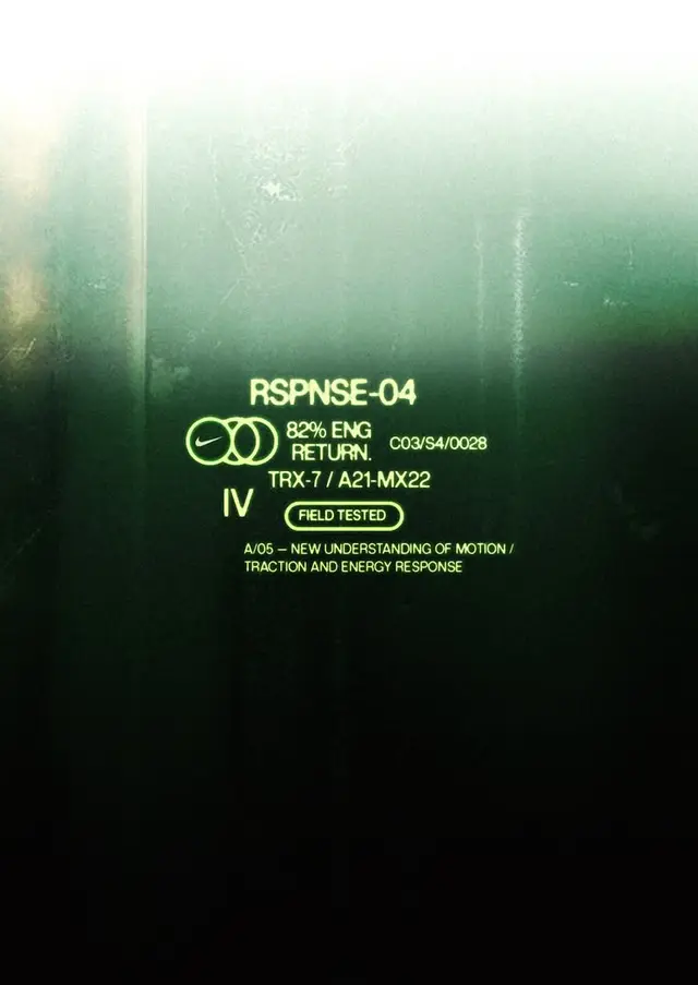 Neon Green Technical Label — RSPNSE-04 Field Tested Graphic