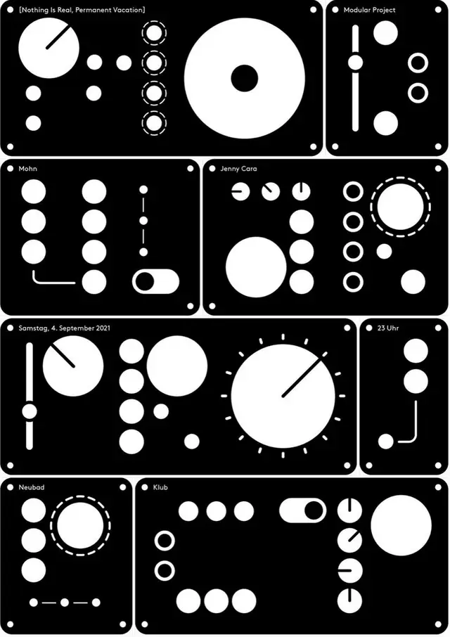 Modular Project — Black & White Panel Grid