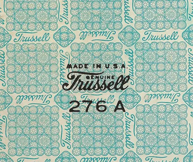 Vintage Trussell repeat rosette textile/sample swatch