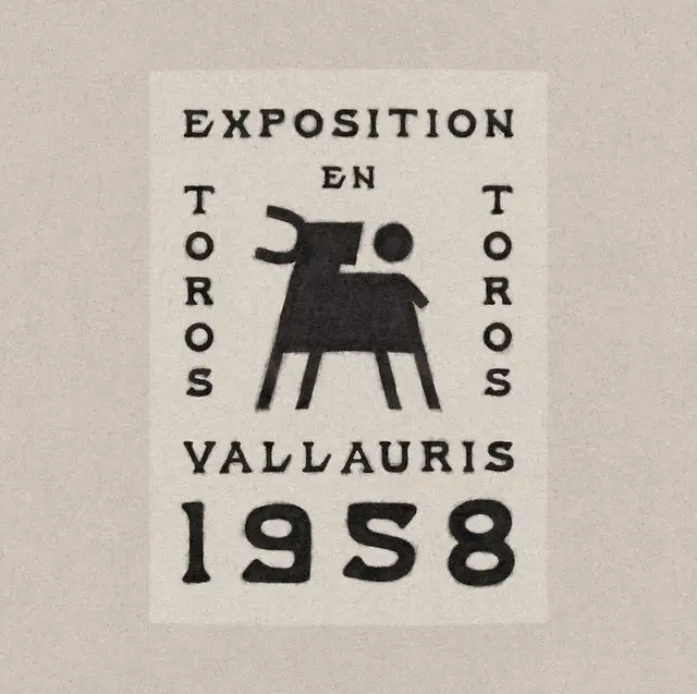 Exposition en Toros — Vallauris 1958 exhibition poster