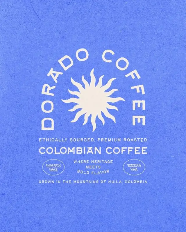 Dorado Coffee — Colombian coffee label, Huila origin