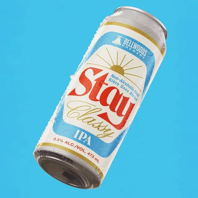 Bellwoods Brewery — "Stay Classy" Non-Alcoholic IPA can, 473 mL
