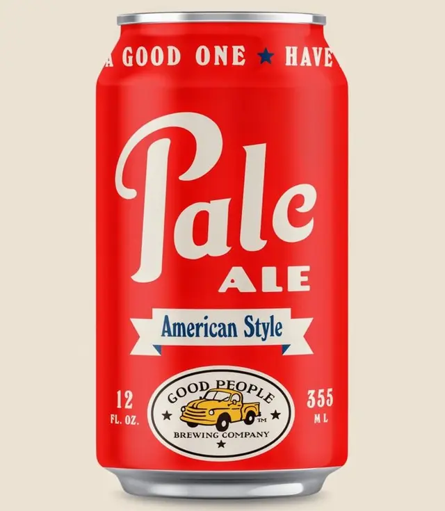 Red 'Pale Ale' can — Good People Brewing Company, American Style