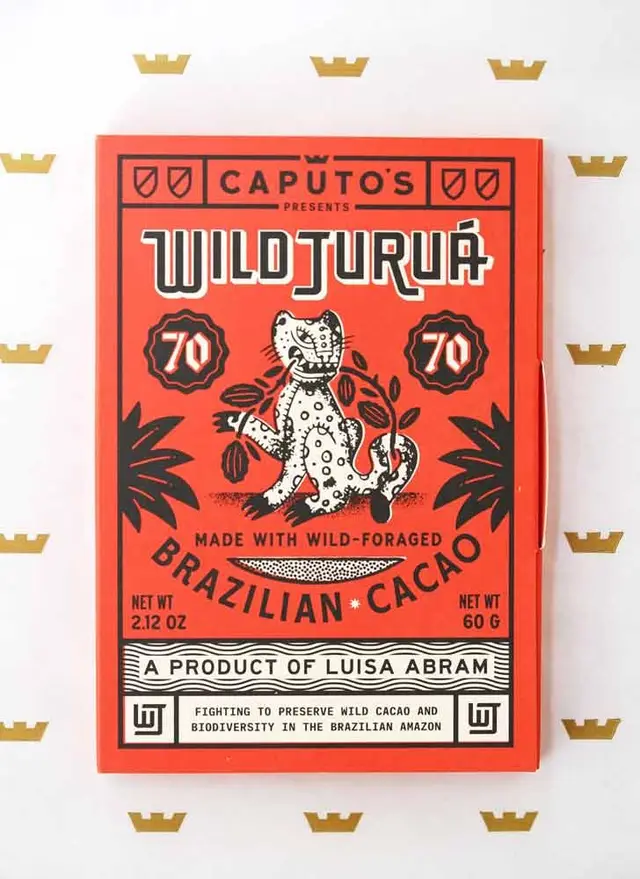 Caputo's Wild Juruá — Brazilian Cacao 70% Chocolate Packaging