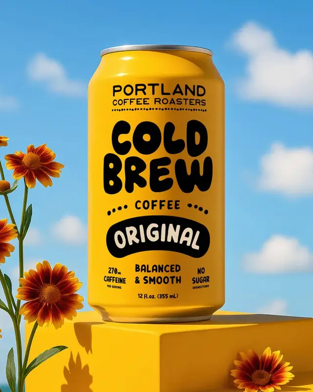 Portland Coffee Roasters — Cold Brew Original (yellow can)