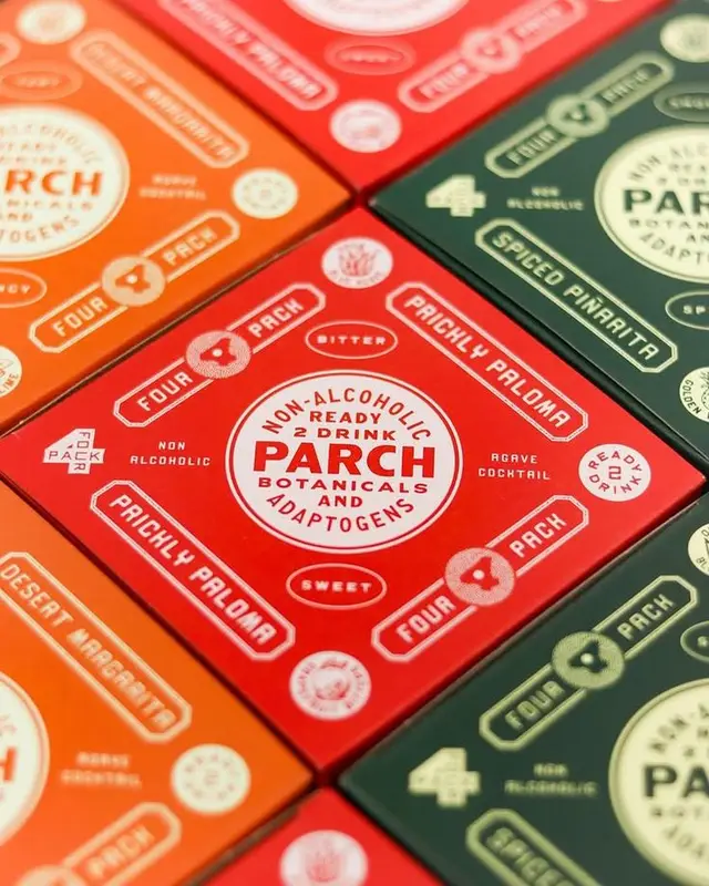 PARCH Botanicals non-alcoholic four-pack cartons, Prickly Paloma (red)