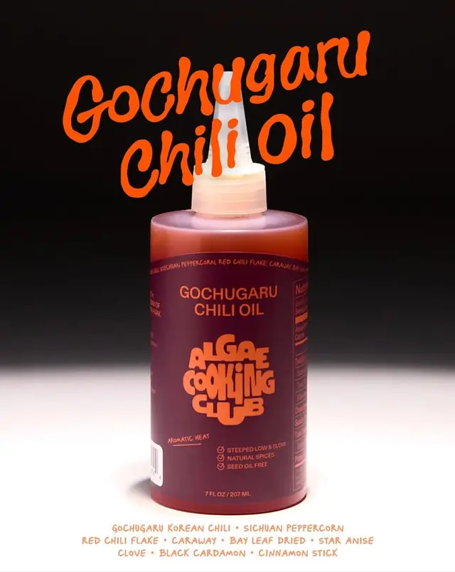 Gochugaru Chili Oil — Algae Cooking Club 7 fl oz squeeze bottle