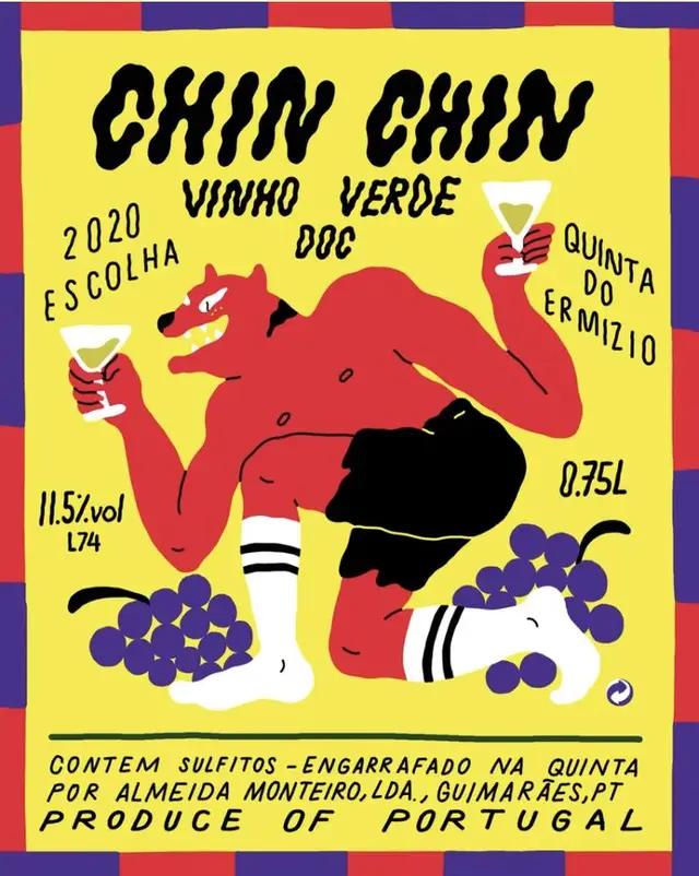 Chin Chin — Vinho Verde DOC wine label (2020, 0.75L)