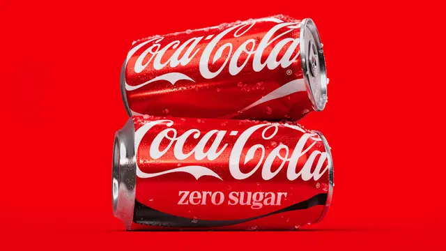 Coca‑Cola unified red cans — regular and Zero Sugar stacked