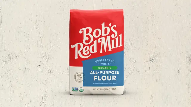 Bob's Red Mill — All-Purpose Organic Flour packaging (5 lb bag)