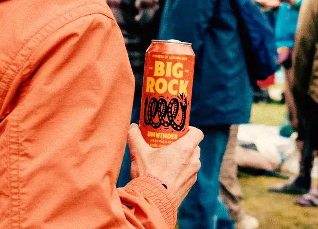 Big Rock Unwinder can held at outdoor festival