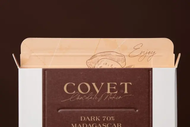 Covet Chocolate luxury paper packaging — Meng Zhang (Neenah Paper Award) — DIELINE