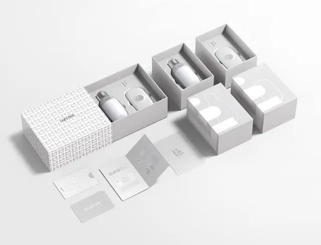 Light Bell — Wall-mounted visual doorbell for deaf users