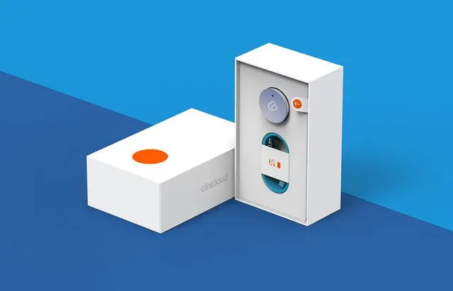 CliniCloud packaging — Smart Home Care Kit, Digital Stethoscope & Digital Thermometer