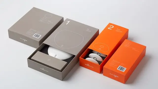 Wally Home Sensor System — Minimal Packaging Design (DIELINE)