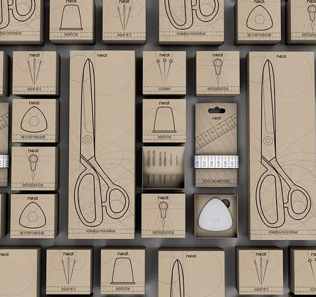 Neat — Concept packaging for office & art supplies (Marina Rybakova)
