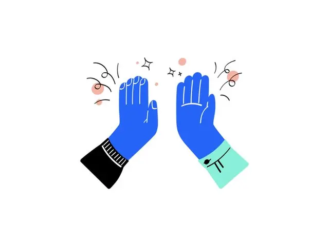 Give Me Five — Flat Vector High-Five Hands Illustration